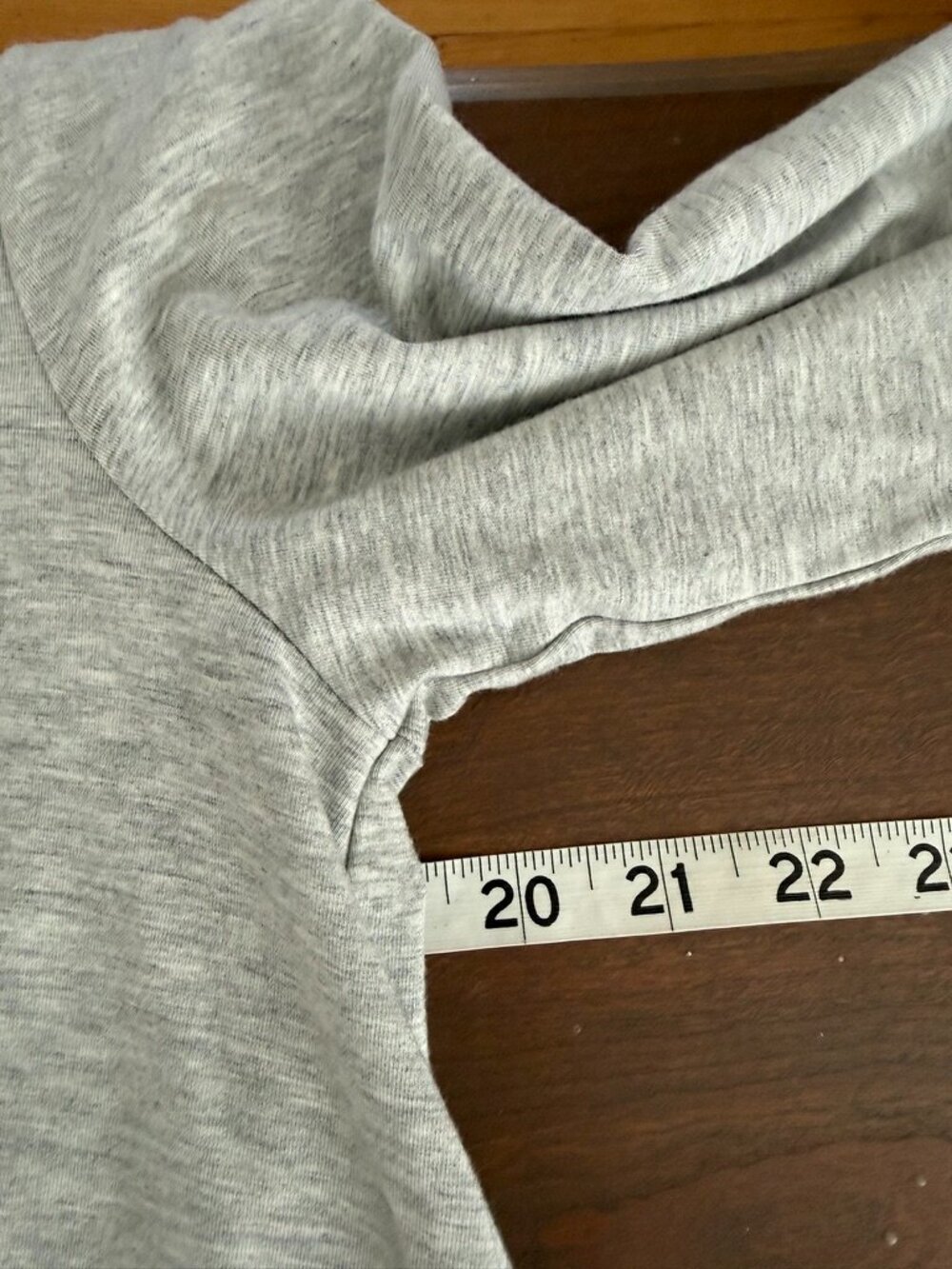 Daily Ritual Gray Long Sleeve Side Slit Tunic Top XL - Picture 5 of 9